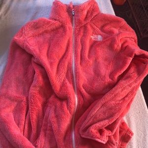 EUC NORTH FACE NEON PINK